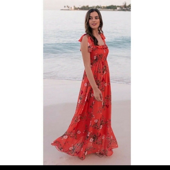 Gal Meets Glam Dresses & Skirts - Gal Meets Glam Melody in Coral